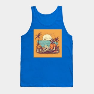 Digital Nomad World Traveler Jetsetter Freelancer Tank Top